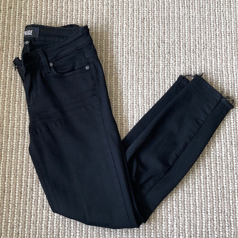 Paige Black Verdugo Crop Jeans